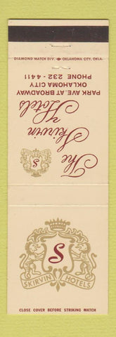 Matchbook Cover - Skirvin Hotels Oklahoma City OK