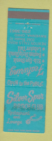 Matchbook Cover - Silver Spur Ranch Club Ravenna OH WORN