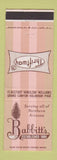Matchbook Cover - Babbitt's Flagsatff Winslow Page Holbrook Williams AZ