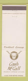 Matchbook Cover - Cash McCall Family Steak House