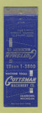Matchbook Cover - Gottsman Machinery Dearborn MI WORN
