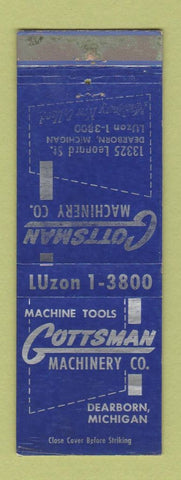 Matchbook Cover - Gottsman Machinery Dearborn MI WORN