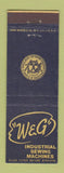 Matchbook Cover - Willcox Gibbs Industrial Sewing Machines New York City
