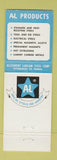 Matchbook Cover - Allegheny Stainless Steel John Troeger Chicago Rockford IL