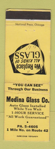 Matchbook Cover - Medina Glass Company OH? WEAR