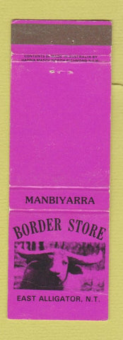 Matchbook Cover - Border Store Manbiyarra East Alligator Australia WEAR