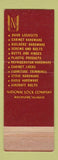 Matchbook Cover - National Lock Company Rockford IL WEAR