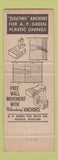 Matchbook Cover - Fire Brick Service Supply Cleveland Toledo OH