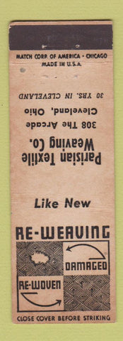 Matchbook Cover - Parisian Textile Weaving Cleveland OH WEAR