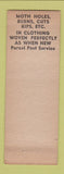 Matchbook Cover - Parisian Textile Weaving Cleveland OH WEAR