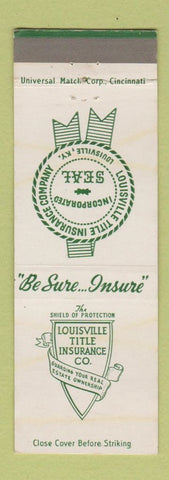Matchbook Cover - Louisville Title Insurance Company TN