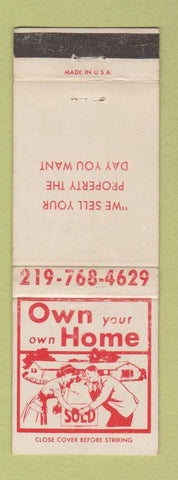 Matchbook Cover - Bennett Real Estate OH Hooley Shipshewana IN WEAR