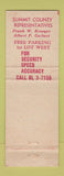 Matchbook Cover - Title Insurance Company OF Minnesota Akron OH