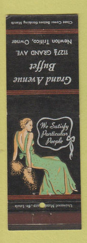 Matchbook Cover - Grand Avenue Buffet Newton Tritico Kansas City MO girlie