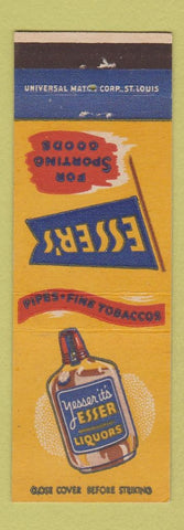 Matchbook Cover - Esser Sporting Goods Liquor Boonville Marshall California MO
