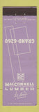 Matchbook Cover - MacConnell Lumber St Louis MO