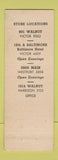 Matchbook Cover - Clark the Hatter Kansas City MO Stetson Hats