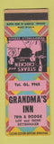 Matchbook Cover - Grandma's Inn Chicago IL