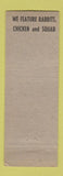 Matchbook Cover - Grandma's Inn Chicago IL
