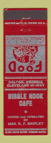 Matchbook Cover - Nibble Nook Cafe Dalton GA