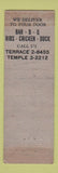 Matchbook Cover - Chcker BBQ Detroit MI WEAR