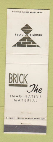 Matchbook Cover - Brick The Imaginative Material Canton OH