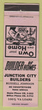 Matchbook Cover - Junction City Builders KS LAVENDER