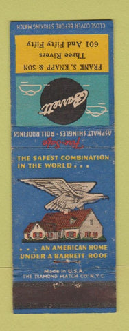 Matchbook Cover - Garrett Shingles Roofing Frank Knapp