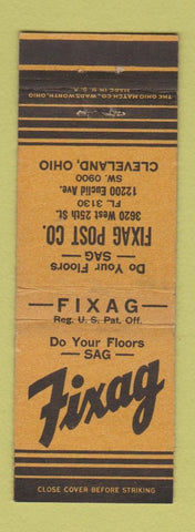 Matchbook Cover - Fixag Post Clevealnd OH floors WEAR