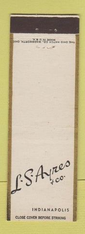 Matchbook Cover - LS Ayres Indianapolis IN