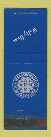 Matchbook Cover - AR Maas Chemical South Gate CA WEAR