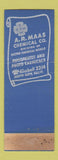 Matchbook Cover - AR Maas Chemical South Gate CA WEAR
