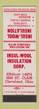 Matchbook Cover - Insul Wool Insulation Cleveland OH