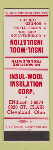 Matchbook Cover - Insul Wool Insulation Cleveland OH