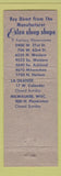 Matchbook Cover - Estee Sleep Shops Beds Chicago IL Milwaukee WI