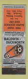 Matchbook Cover - Baldwin Duckworth Power Transmission Cleveland OH WEAR