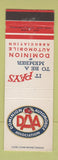 Matchbook Cover - Dominion Auto Association club Canada