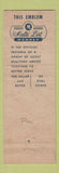 Matchbook Cover - Flocos Real Estate Company Eastwood Wilkinsburg PA