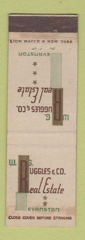 Matchbook Cover - WG Ruggles Real Estate Evanston IL WEAR