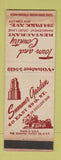 Matchbook Cover - Town and Country Restaurant New York City WEAR