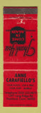 Matchbook Cover - Annie Carafiello's Stamford CT restaurant WEAR
