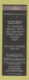 Matchbook Cover - Harold's Restaurant  Azalea Park Orlando? FL WEAR