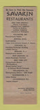 Matchbook Cover - Savarin Restaurants WEAR