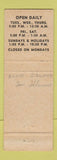 Matchbook Cover - The Homestead Blue Island IL