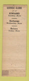 Matchbook Cover - Hotel Ashtabula OH