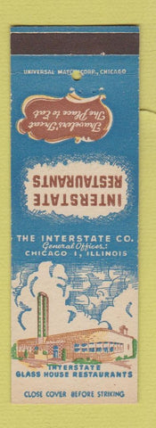 Matchbook Cover - Interstate Restaurants Chicago IL