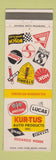 Matchbook Cover - Kur-Tus Auto Products Bosch Solex Philadelphia PA WEAR