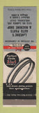 Matchbook Cover - Perfect Circle Piston Rings LaVerne's Inglewood CA WEAR