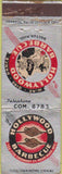 Matchbook Cover - Hollywood BBQ Boston MA