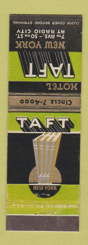 Matchbook Cover - Hotel Taft New York City